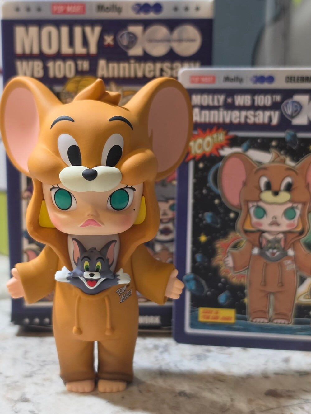 Molly X WB 100th Anniversary Jerry & Tom Collectible Figure By Pop Mart - Picture 8 of 10